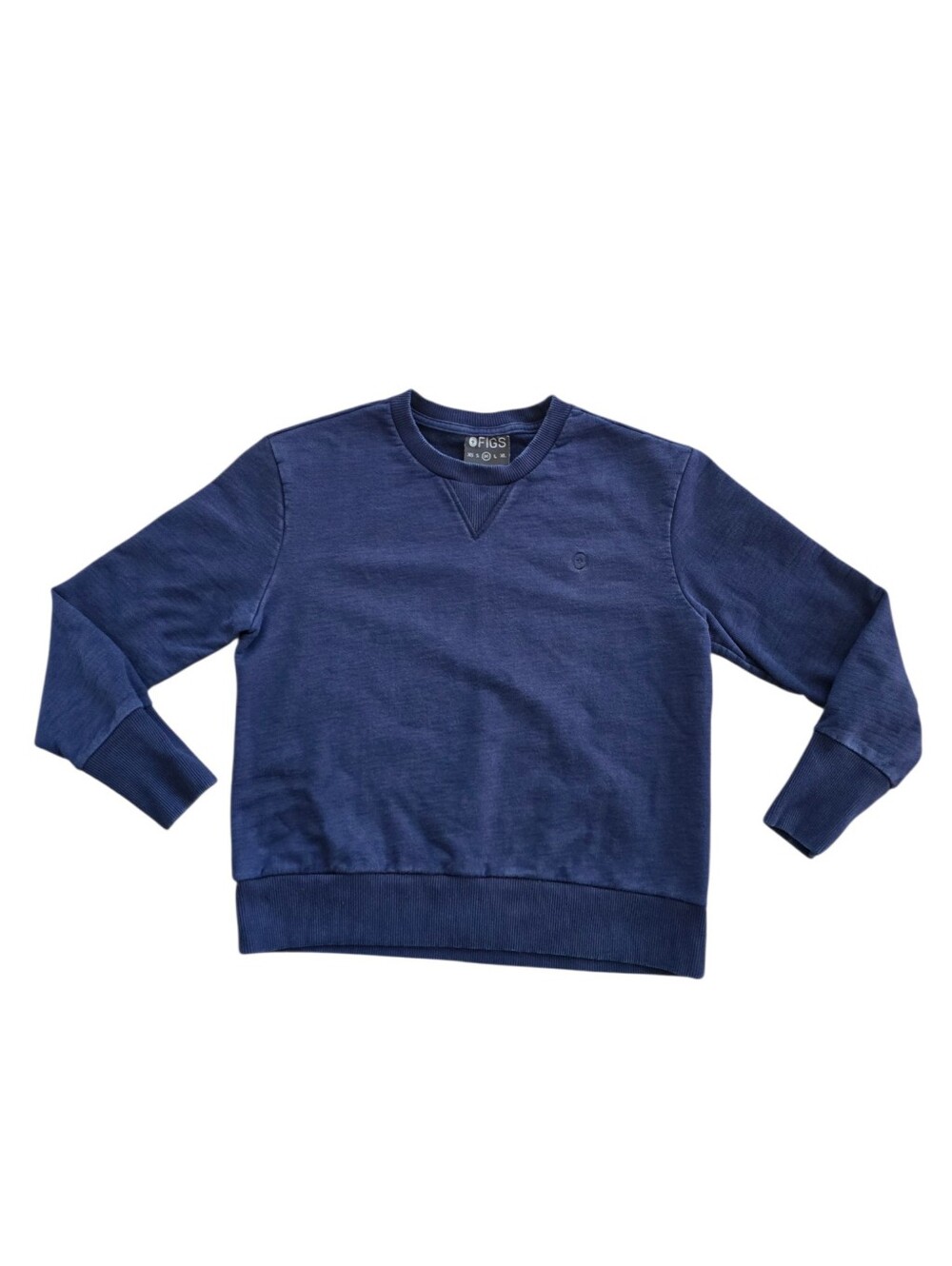 FIGS Women's Navy Crewneck Sweater, Size Small